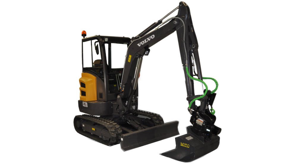 Volvo 3 ton minigrävare med rototilt